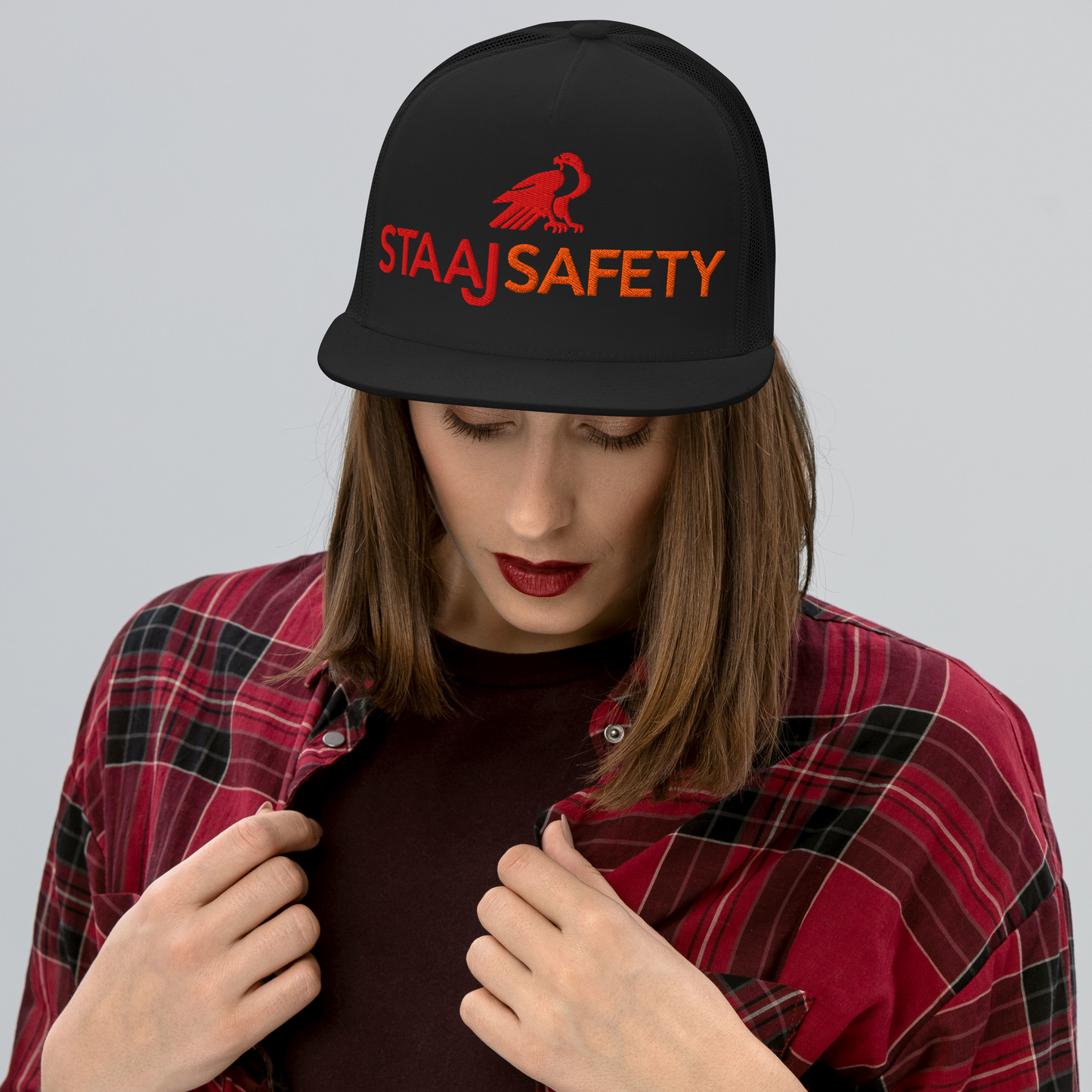 STAAJ Safety Logo Snapback Trucker Cap