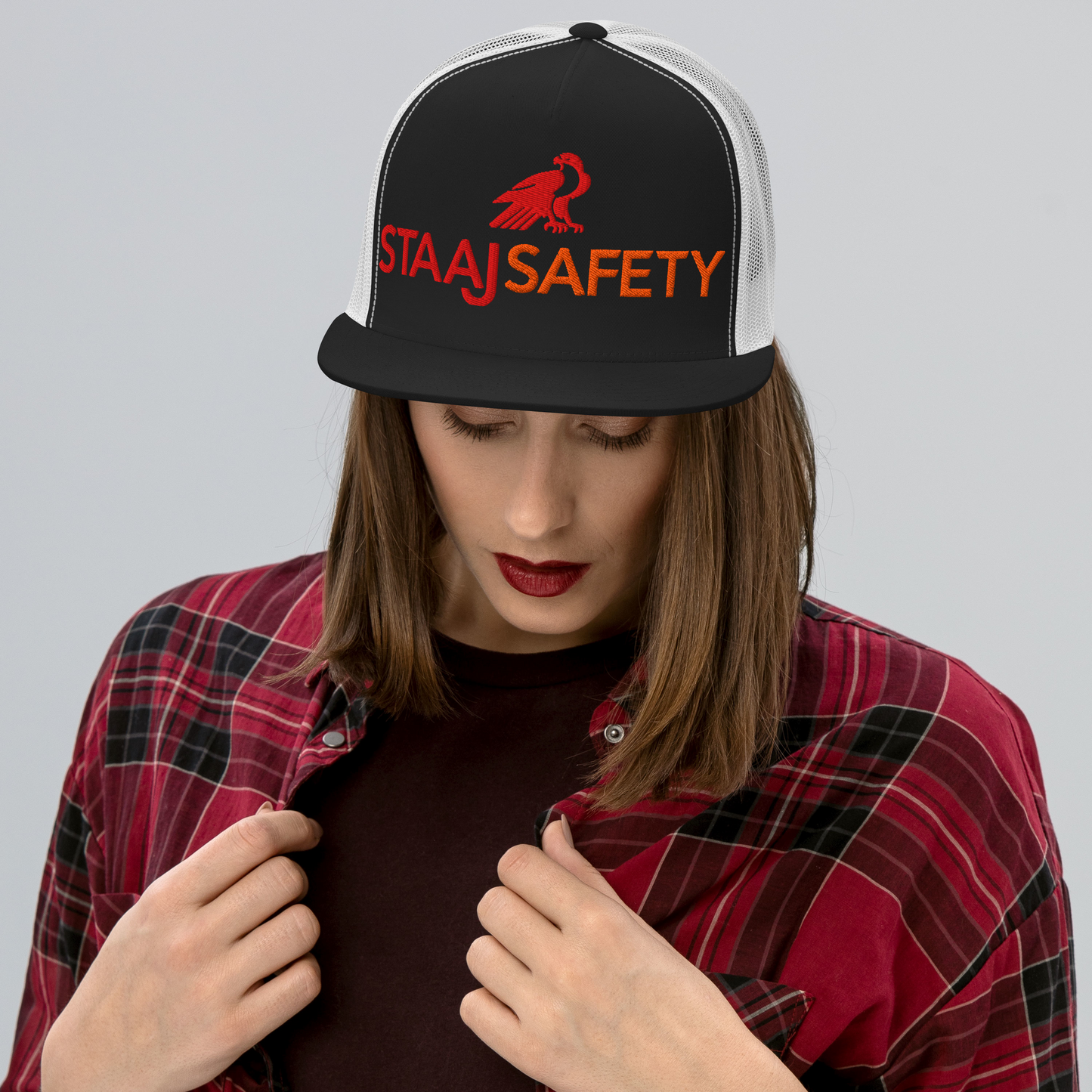 STAAJ Safety Logo Snapback Trucker Cap
