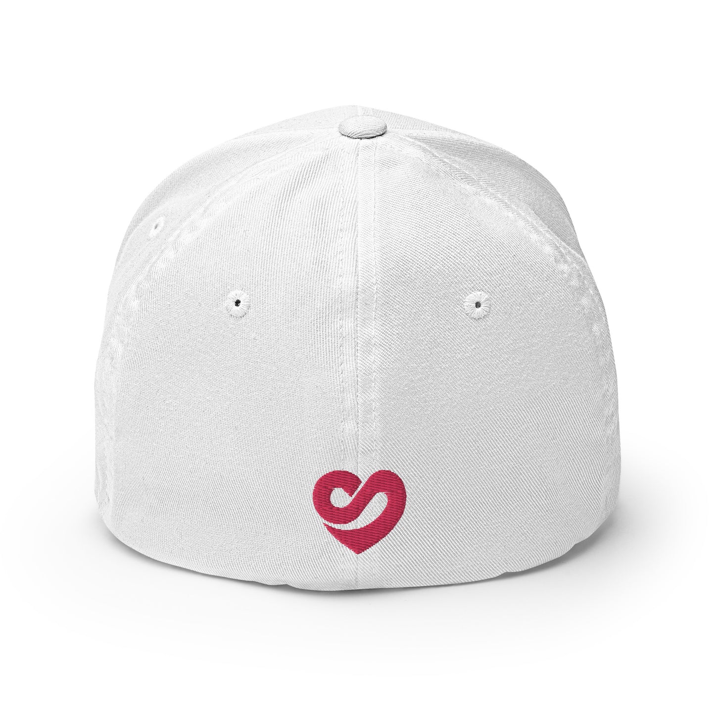 GG Logo White Structured Twill Cap