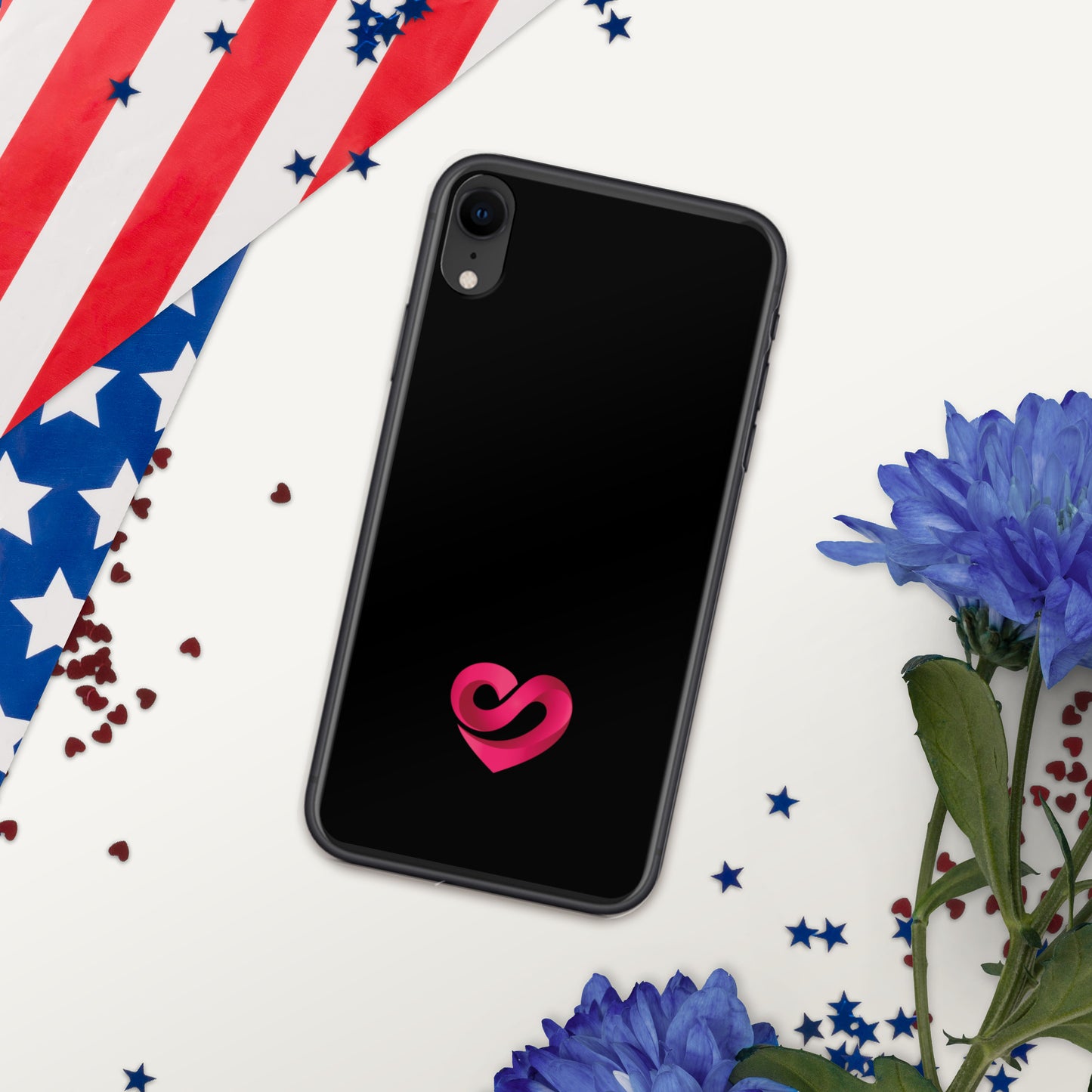 STAAJ Heart-S Black iPhone Case