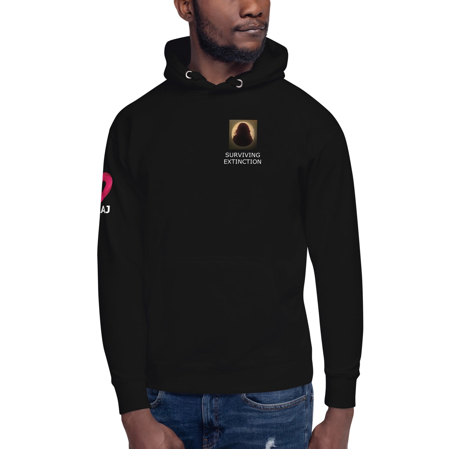Surviving Extinction Grace Logo Black Pullover Unisex Hoodie