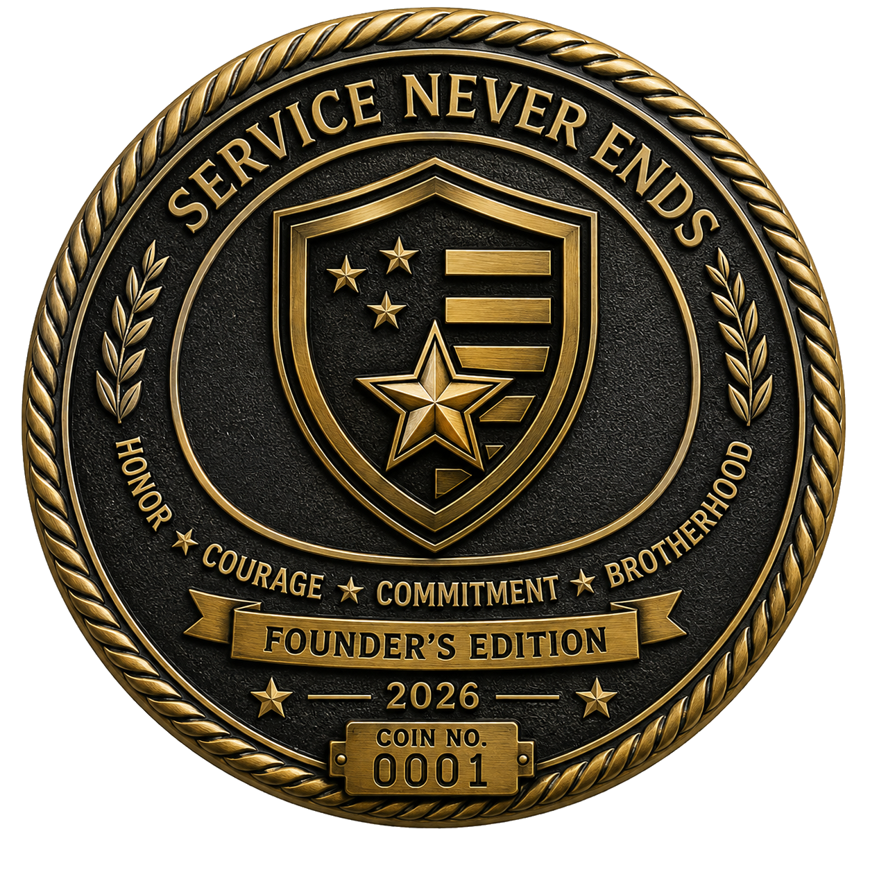 STAAJ Veterans Founding Collector Coin – Limited 2026 Edition