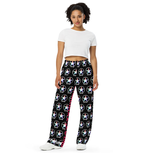 Vets2Industry X STAAJ Solutions Collab All-Over Print Unisex Wide-Leg Pants