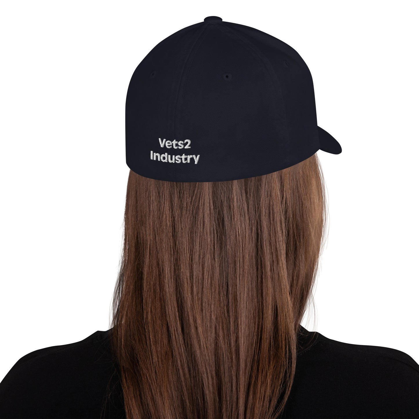 Vets2Industry Black Structured Twill Cap