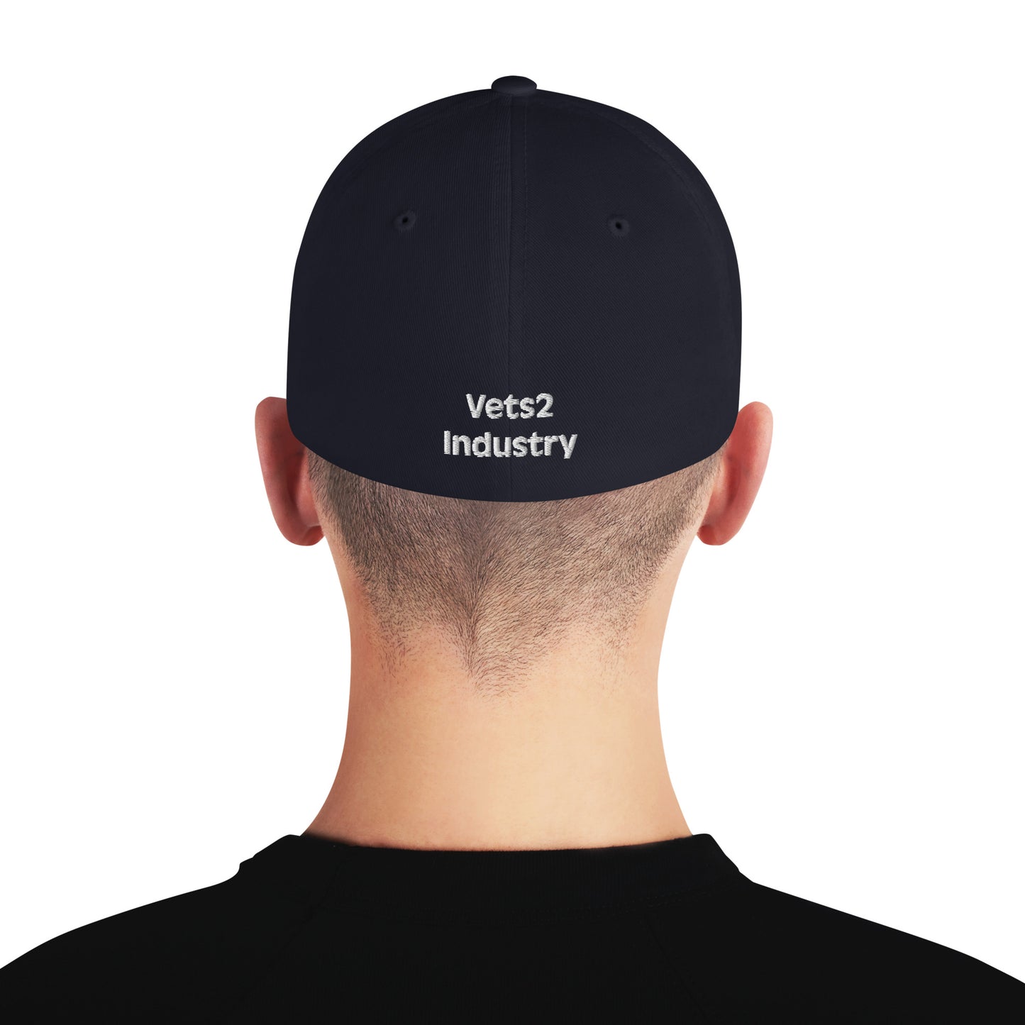 Vets2Industry Black Structured Twill Cap