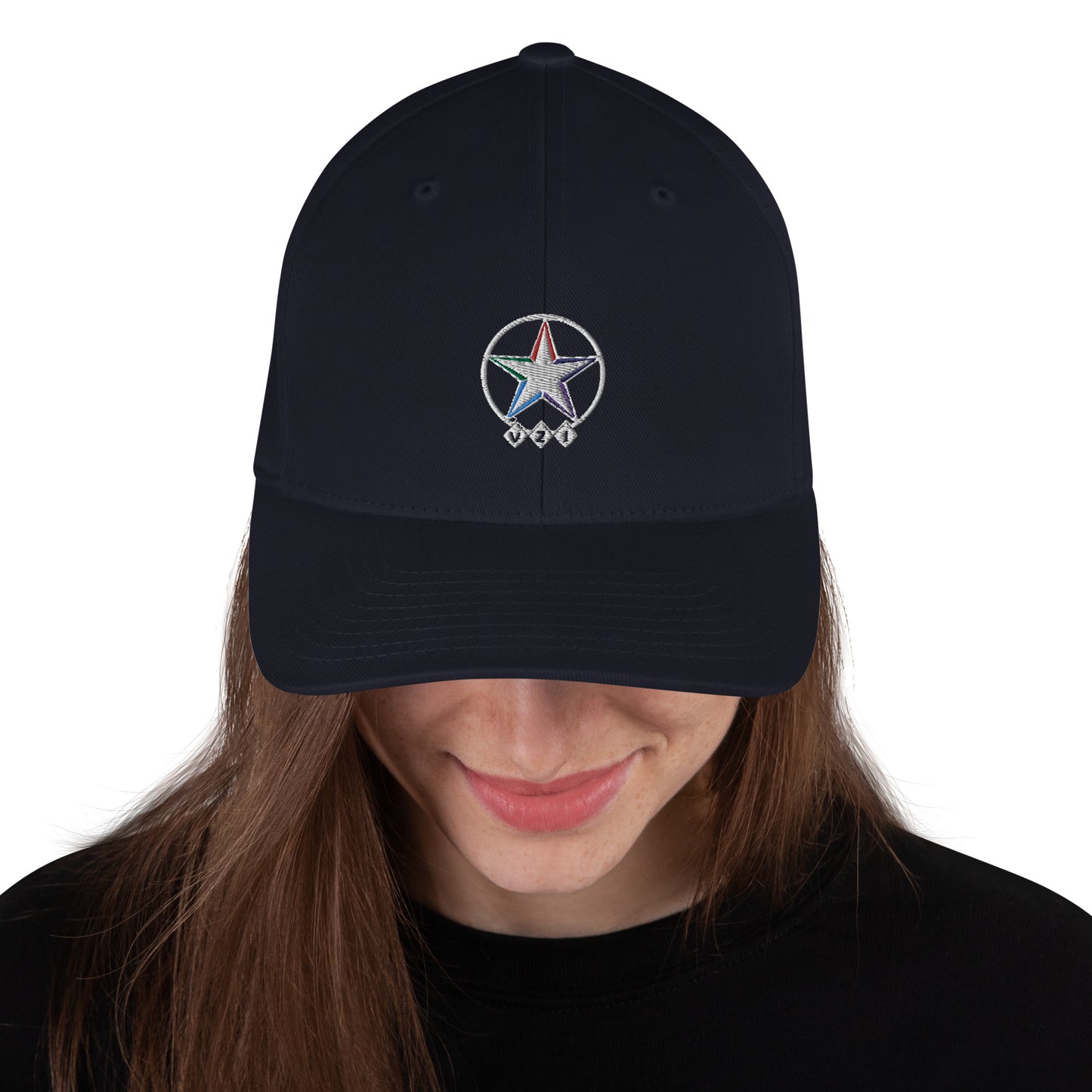 Vets2Industry Black Structured Twill Cap