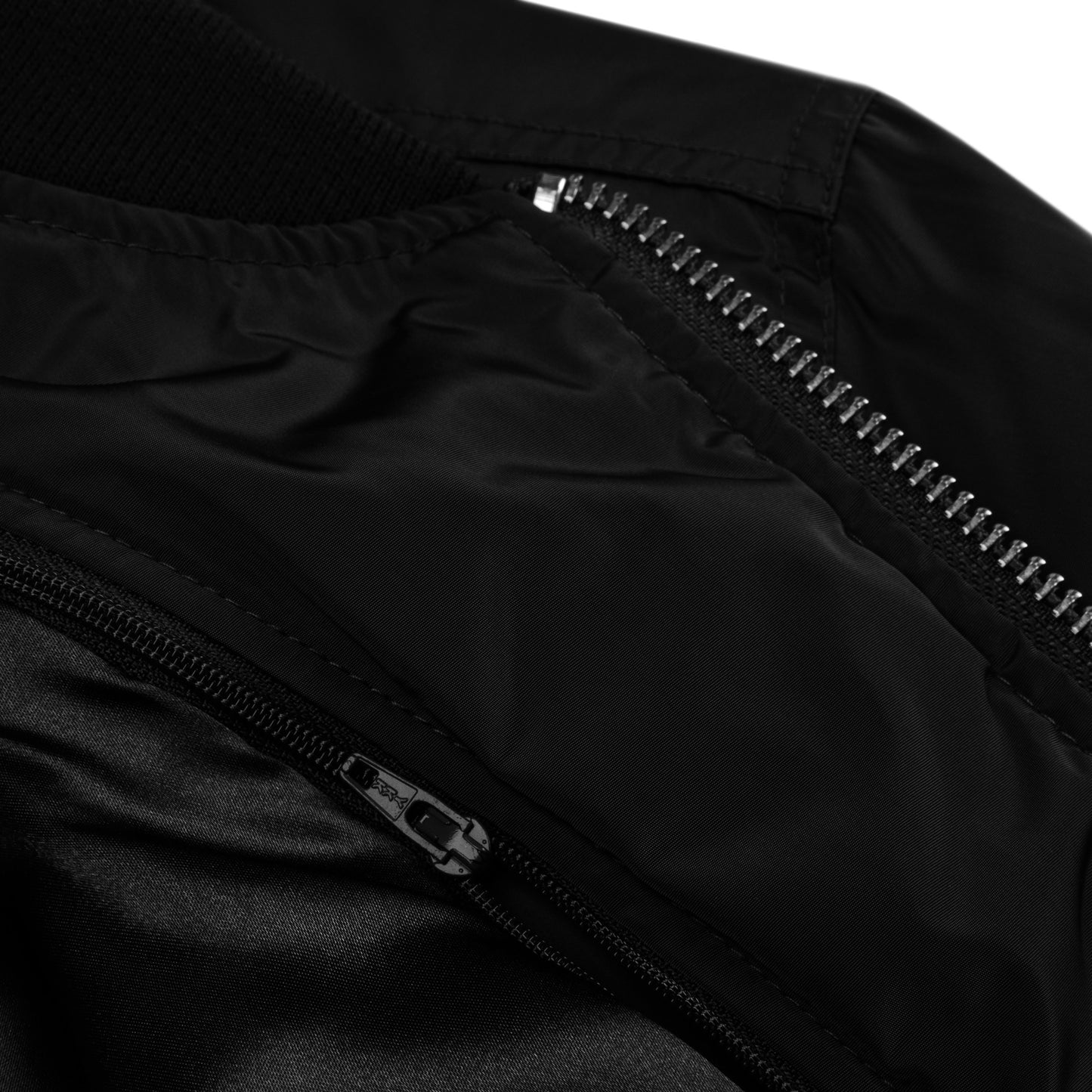 Vets2Industry Black Premium Recycled Bomber Jacket