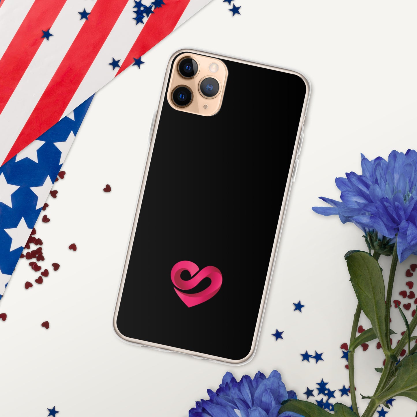 STAAJ Heart-S Black iPhone Case