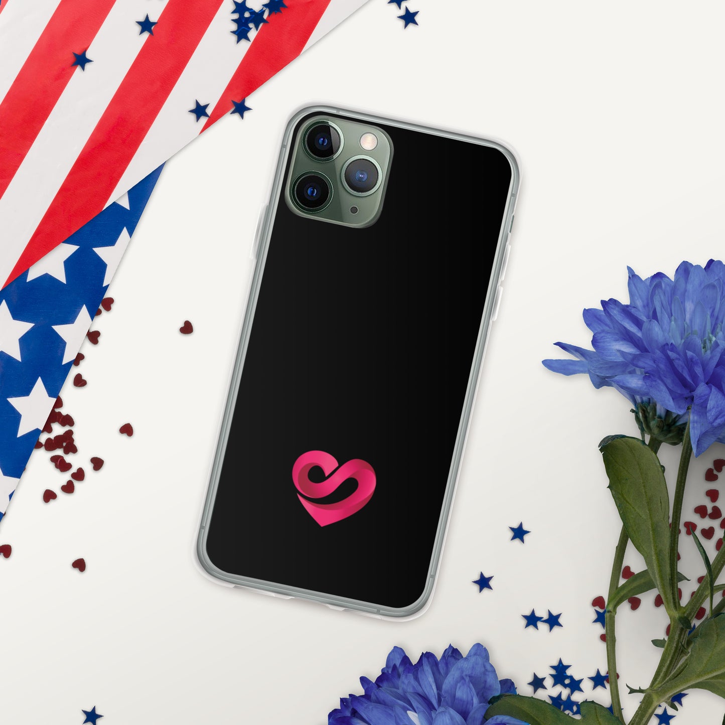 STAAJ Heart-S Black iPhone Case