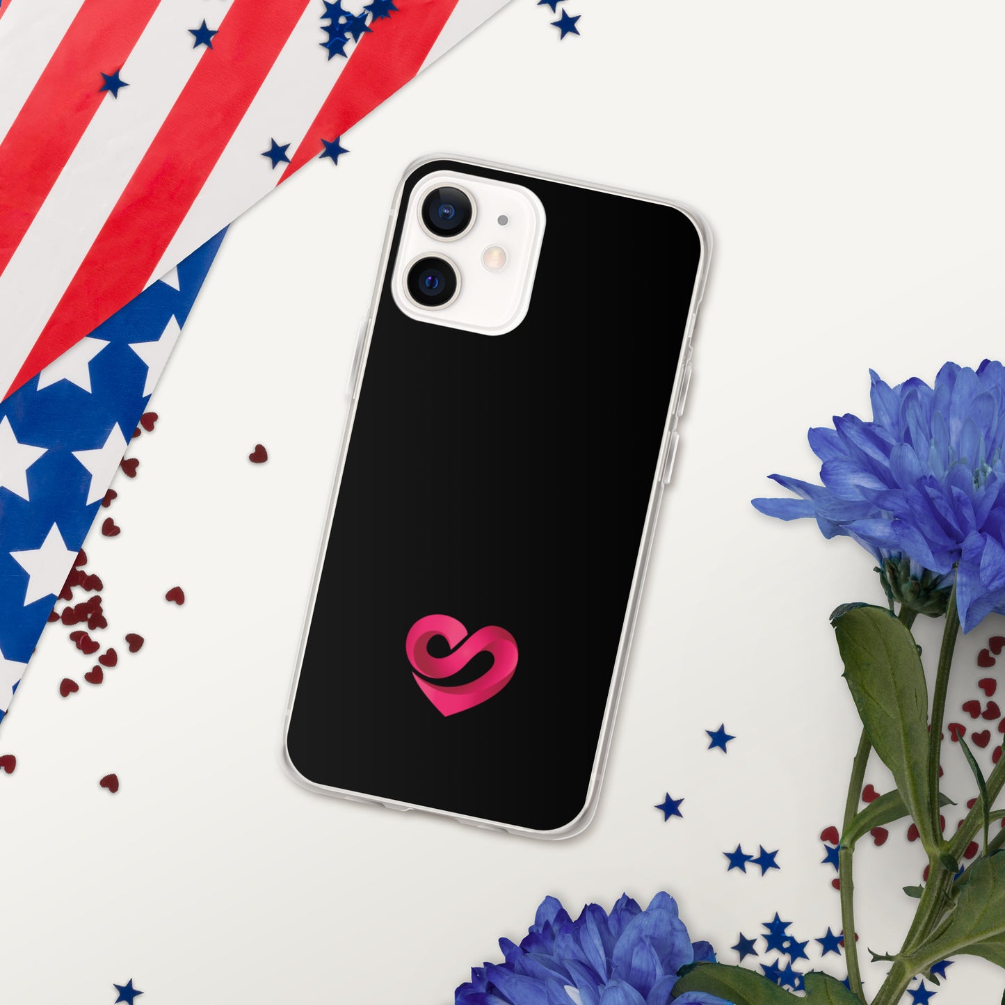 STAAJ Heart-S Black iPhone Case