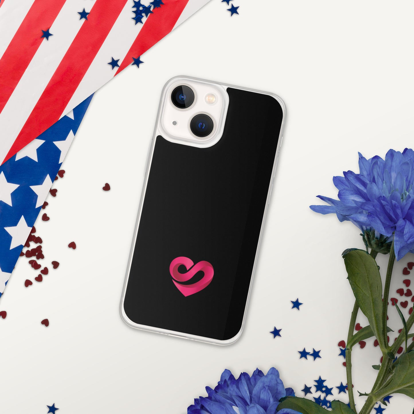 STAAJ Heart-S Black iPhone Case