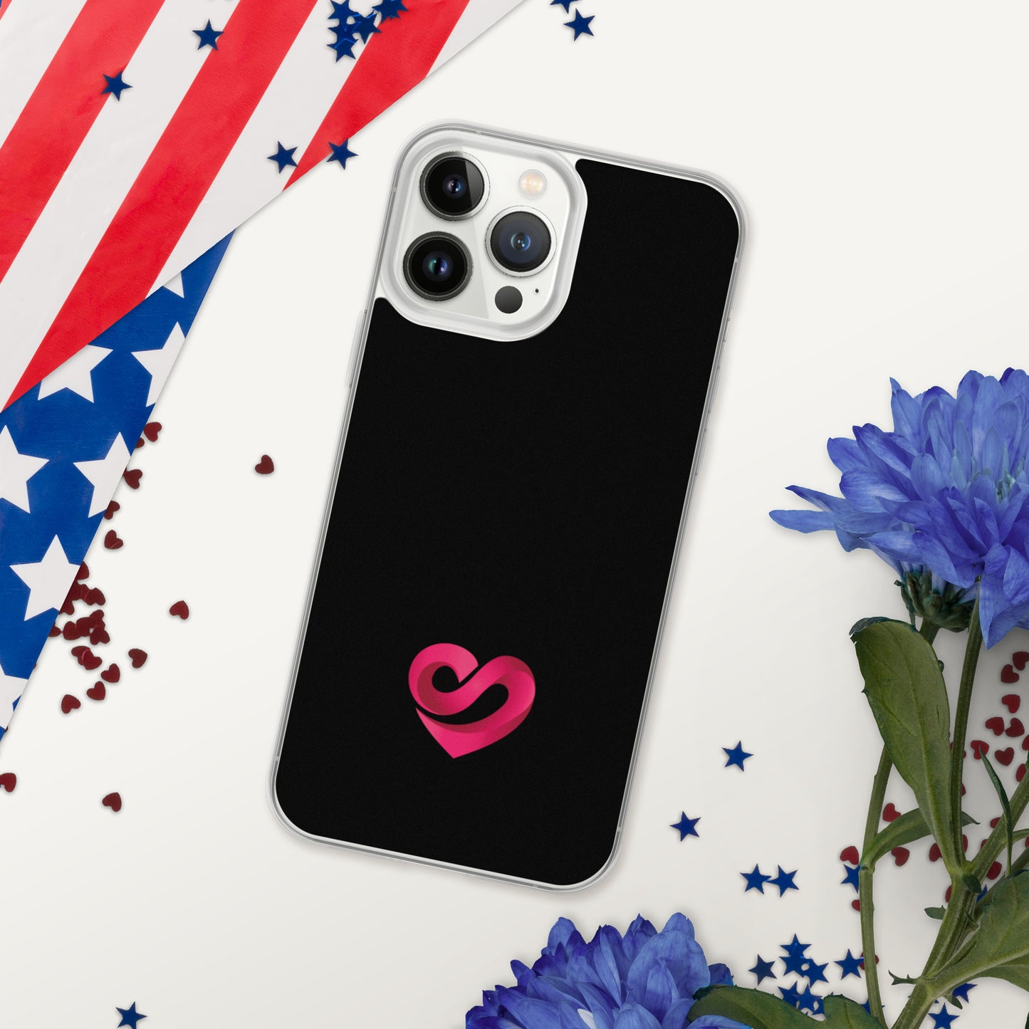 STAAJ Heart-S Black iPhone Case