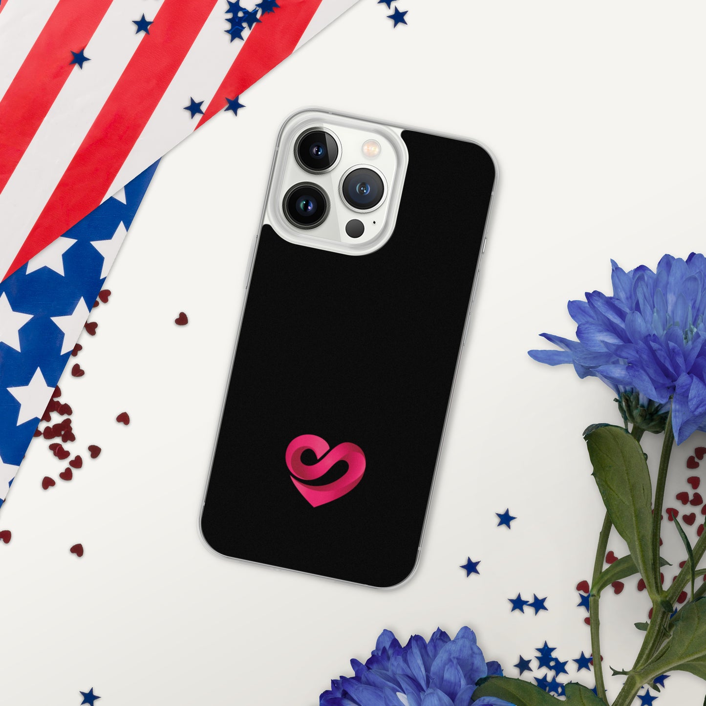 STAAJ Heart-S Black iPhone Case