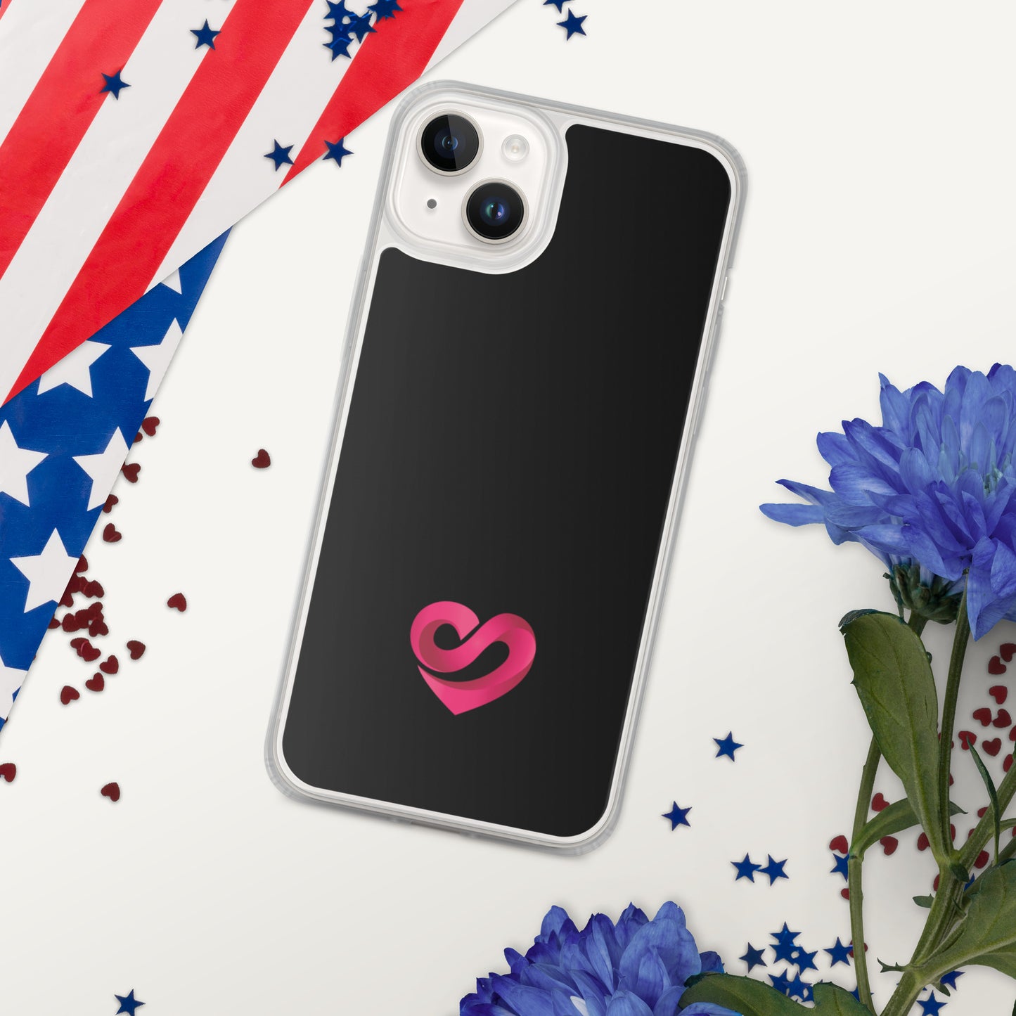 STAAJ Heart-S Black iPhone Case