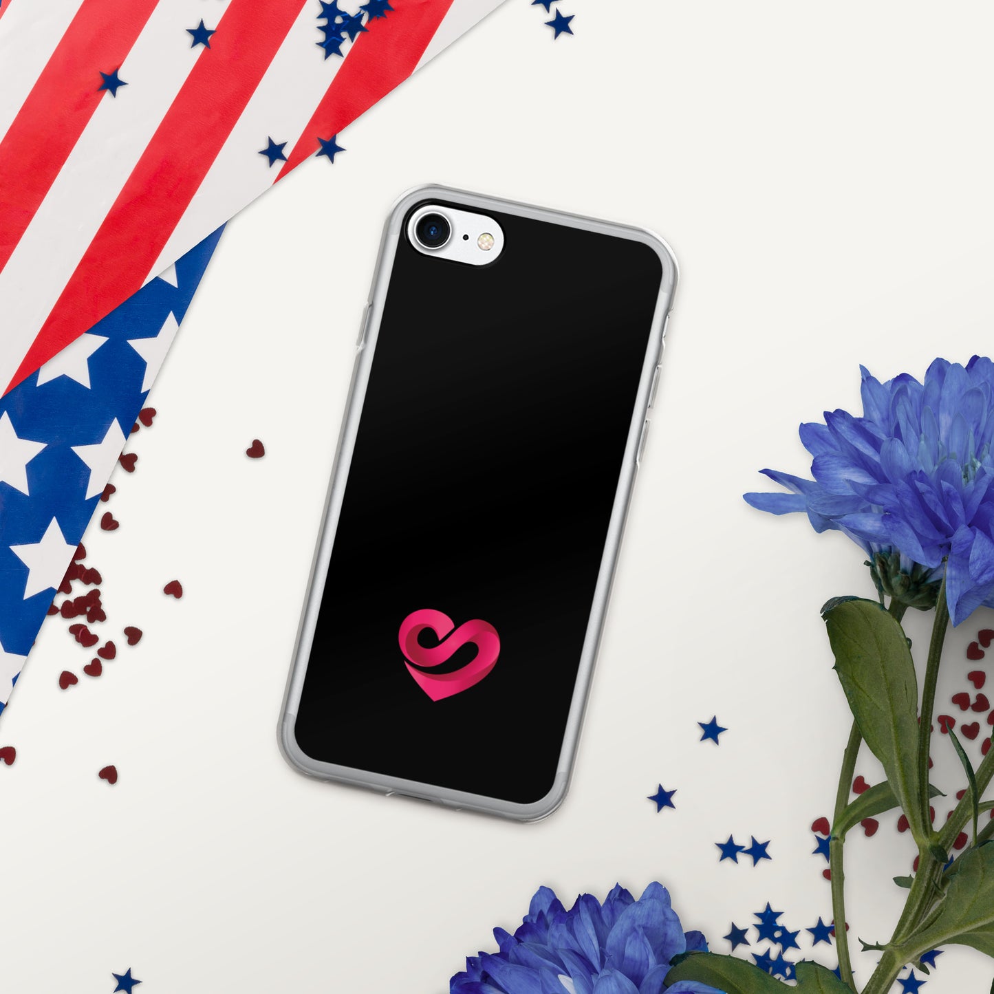 STAAJ Heart-S Black iPhone Case