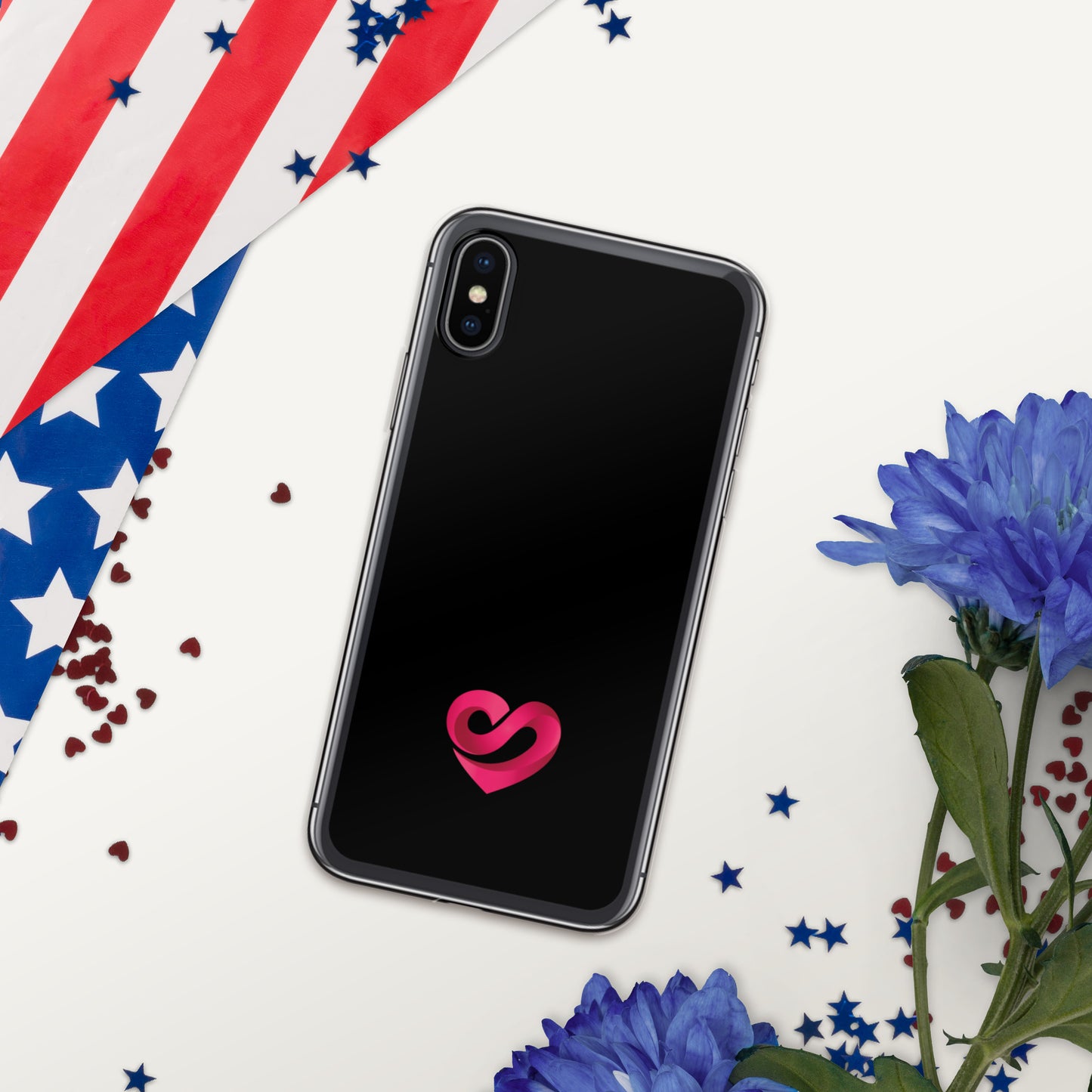 STAAJ Heart-S Black iPhone Case